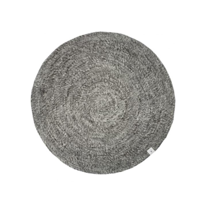 Merino tæppe rundt - granit, 160 cm - Classic Collection