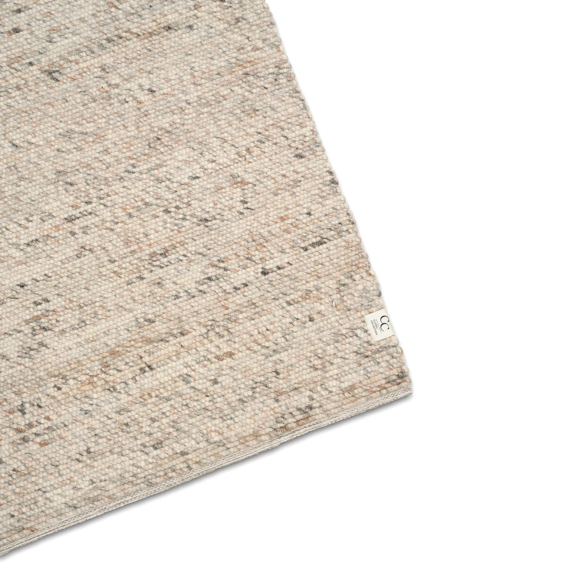 Merino uldtæppe 200x300 cm, Naturbeige Classic Collection