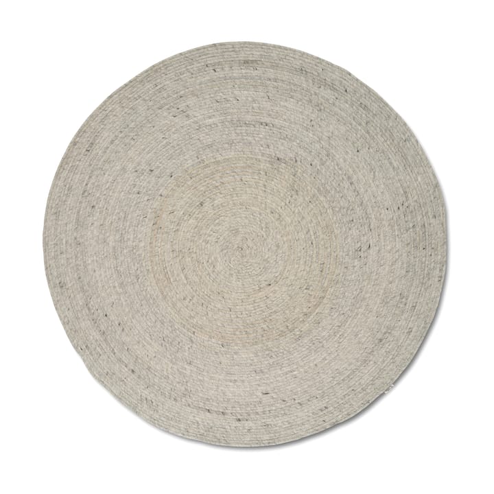 Merino uldtæppe rund Ø240 cm - Concrete - Classic Collection