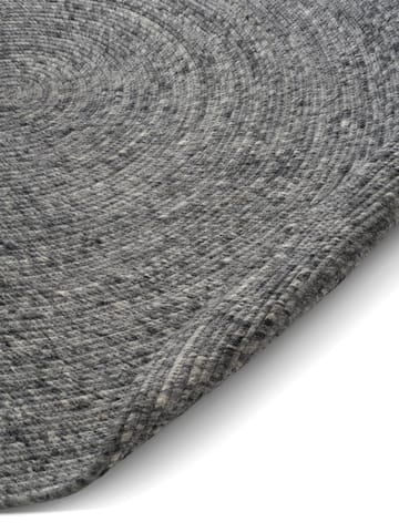 Merino uldtæppe rund Ø240 cm - Granit - Classic Collection