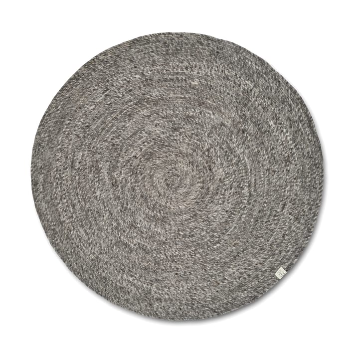 Merino uldtæppe rund Ø240 cm - Grey - Classic Collection
