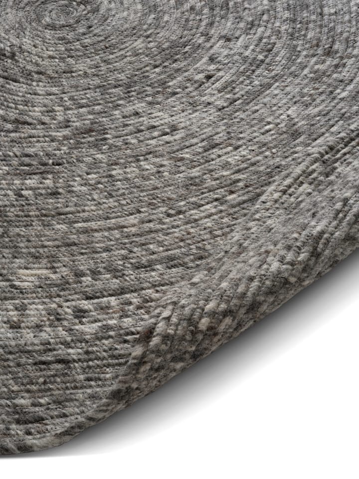 Merino uldtæppe rund Ø240 cm, Grey Classic Collection
