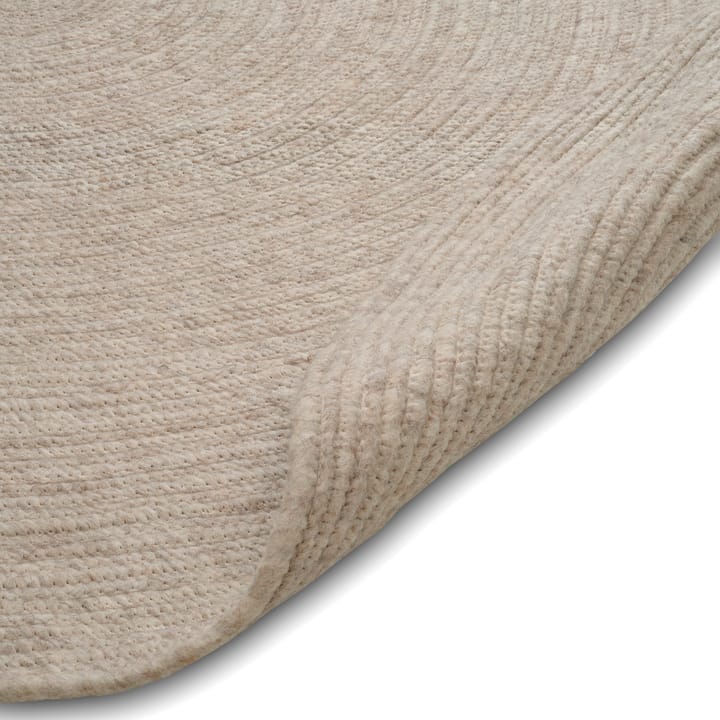 Merino uldtæppe rund Ø240 cm, Oat Classic Collection