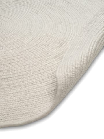 Merino uldtæppe rund Ø240 cm - White - Classic Collection