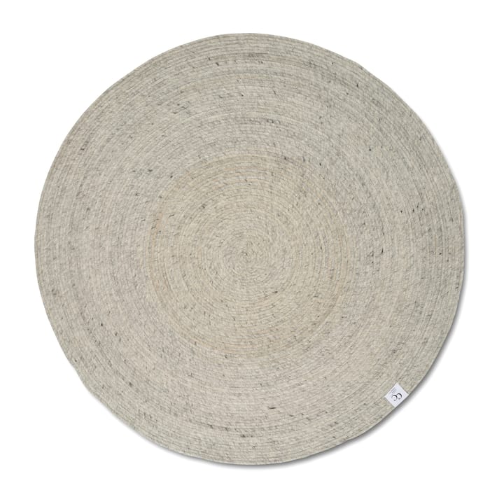 Merino uldtæppe rundt Ø160 cm - Concrete - Classic Collection