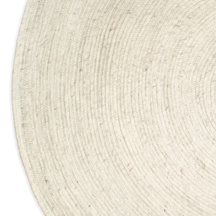 Merino uldtæppe rundt Ø160 cm, Hvid Classic Collection