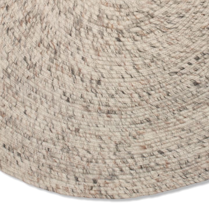 Merino uldtæppe rundt Ø200 cm, Beige Classic Collection