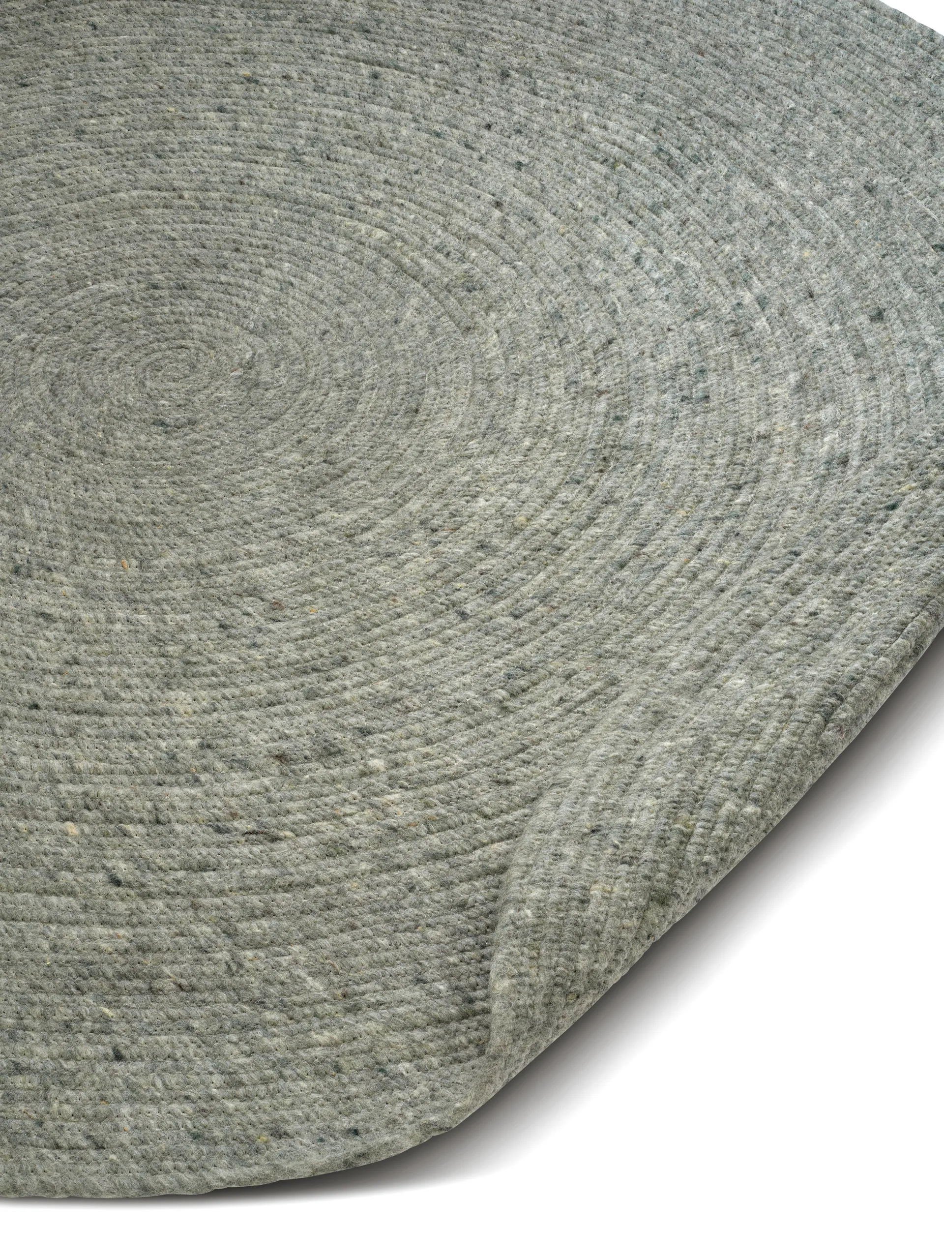 Merino uldtæppe rundt Ø200 cm, Green Classic Collection