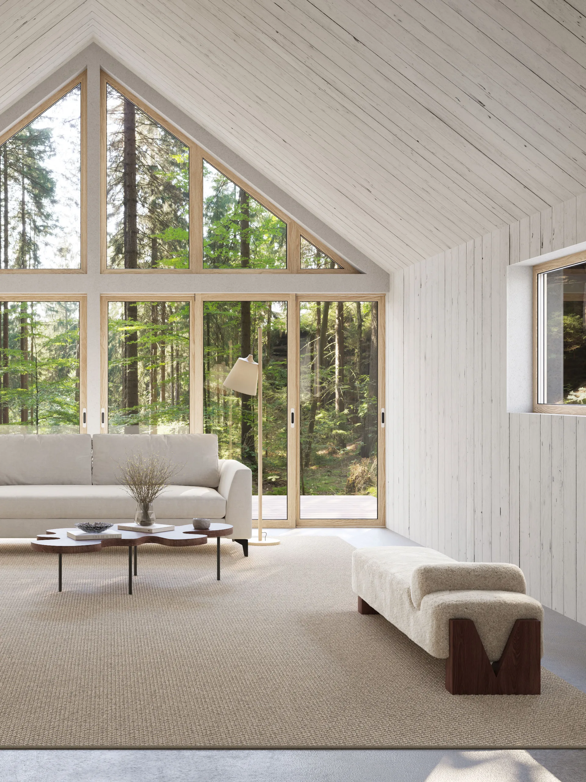 Nordklint tæppe med kantsyning, Naturgrå, 200x300 cm Classic Collection