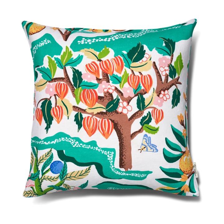 Pudebetræk Botanical Cherry 50x50 cm - White - Classic Collection