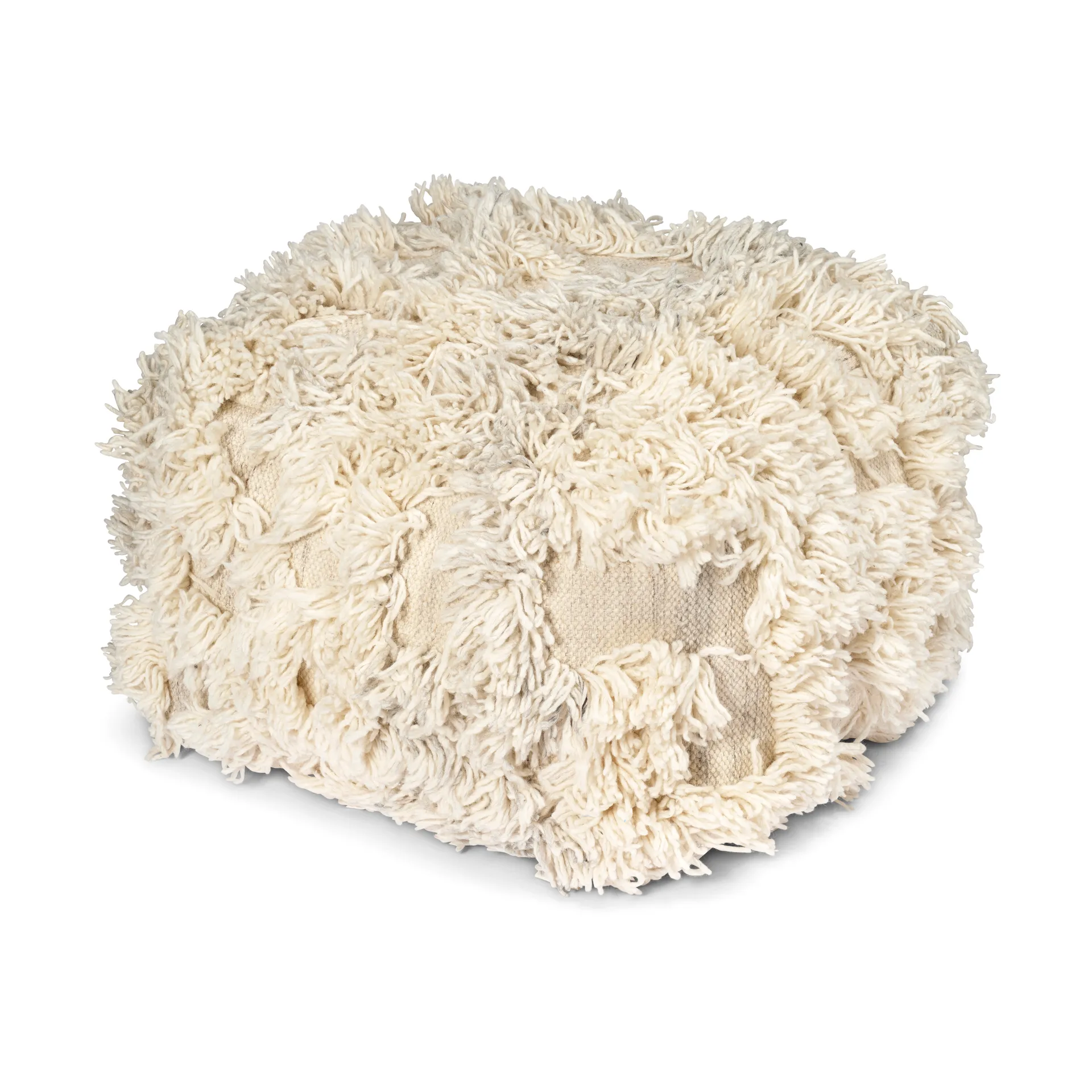 Rio puf 55x55 cm, Ivory-melange Classic Collection