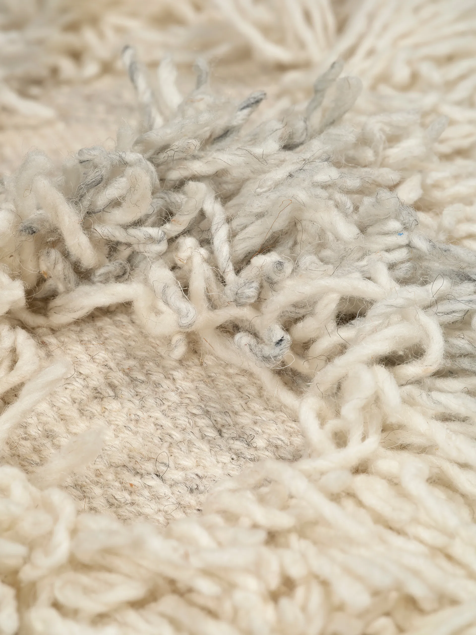 Rio puf 55x55 cm, Ivory-melange Classic Collection