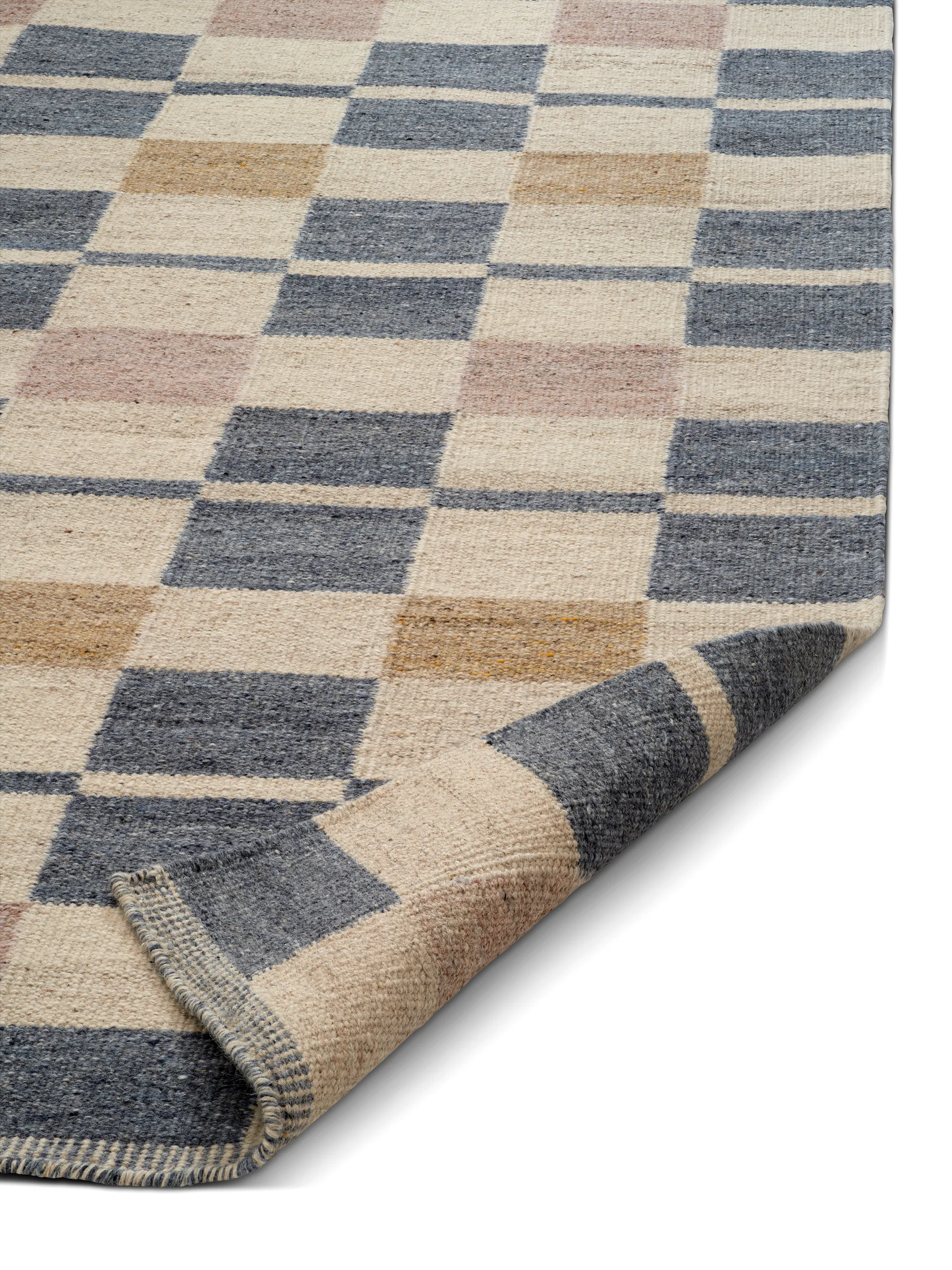 Röllakan Rutvik tæppe, Blå, 170x230 cm Classic Collection