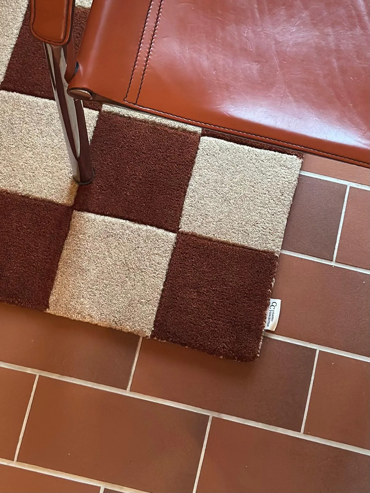 Square dørmåtte, Brown-natur, 60x90 cm Classic Collection
