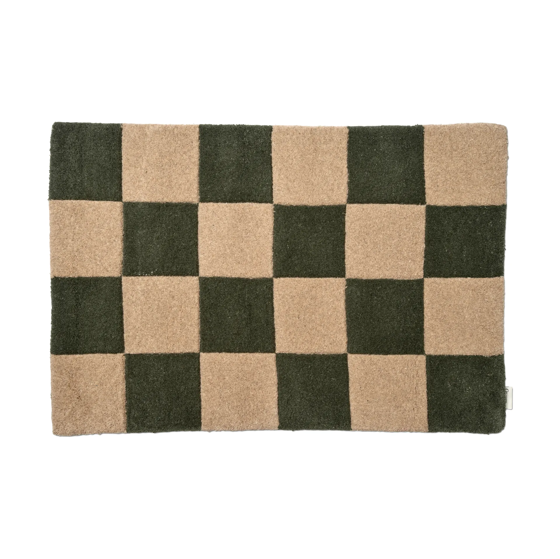 Classic Collection Square dørmåtte Green-natur, 60x90 cm