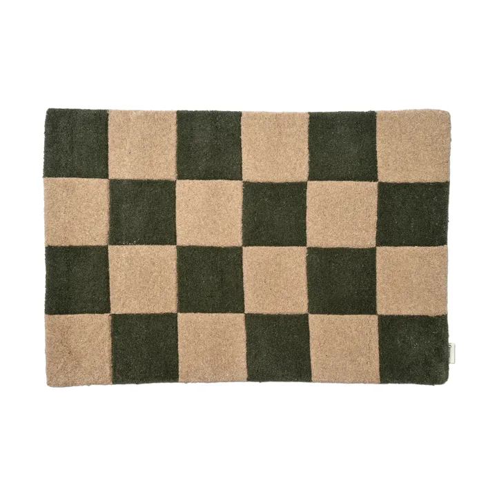 Square dørmåtte - Green-natur, 60x90 cm - Classic Collection