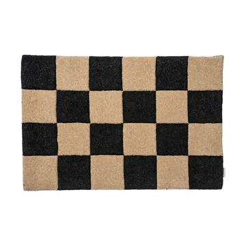 Square dørmåtte - Sort-natur, 60x90 cm - Classic Collection
