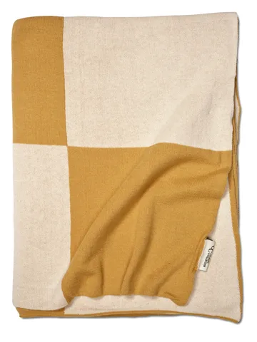 Square plaid 130x170 cm - Gul - Classic Collection