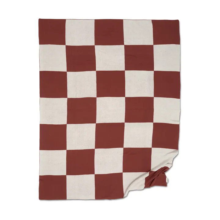 Square plaid 130x170 cm - Mørk Brown - Classic Collection