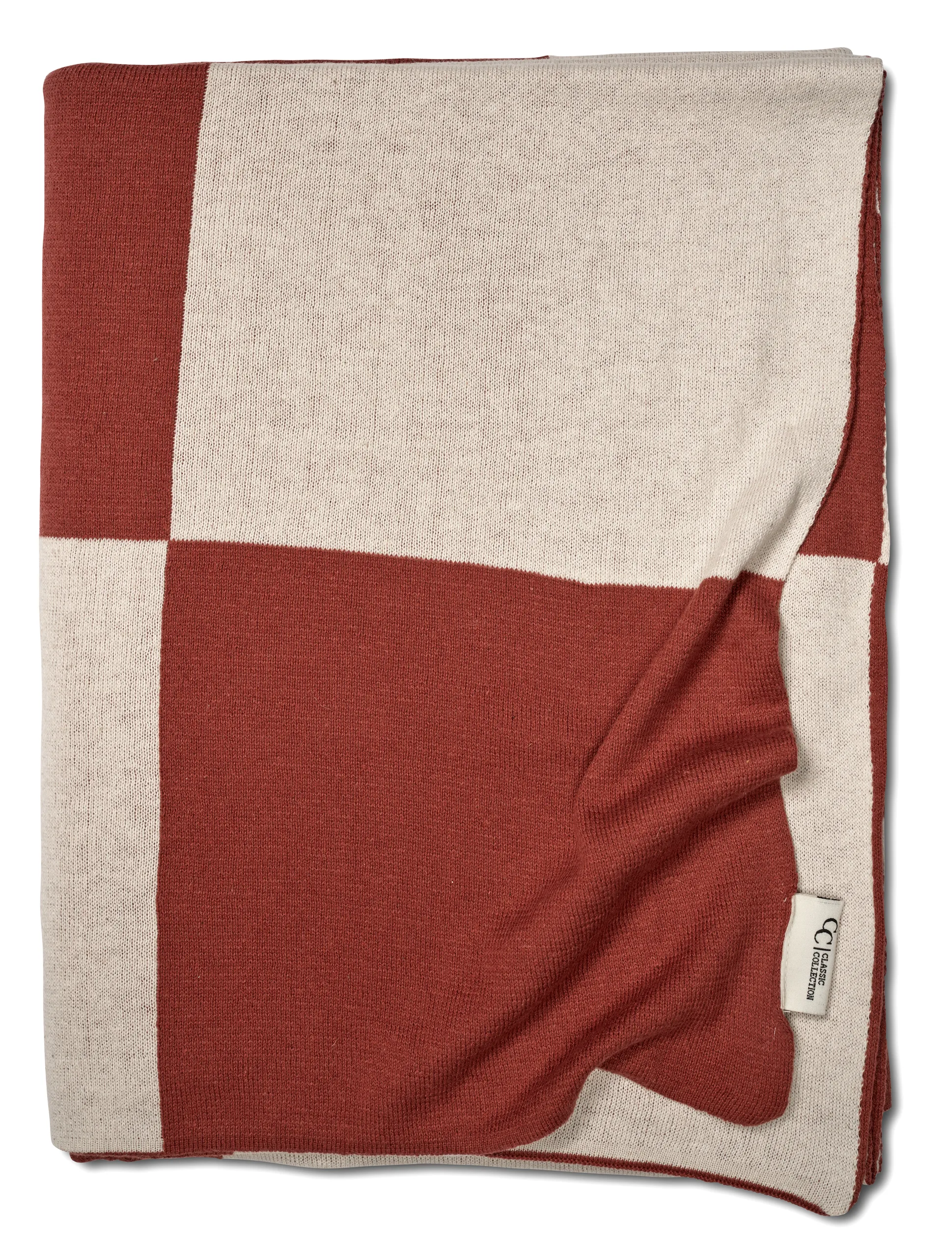 Square plaid 130x170 cm, Mørk Brown Classic Collection