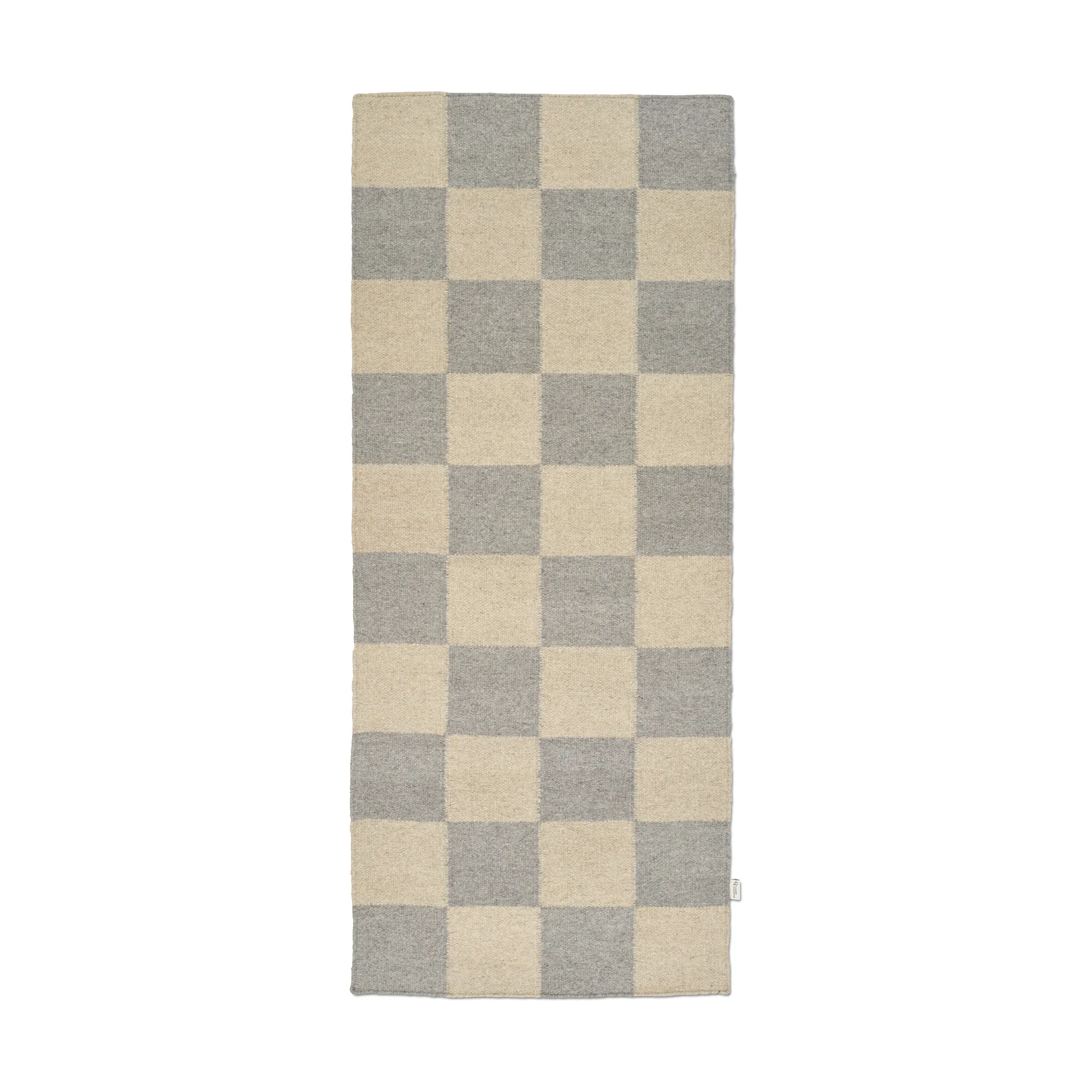 Squares løber, Grey-natural, 80x200 cm Classic Collection