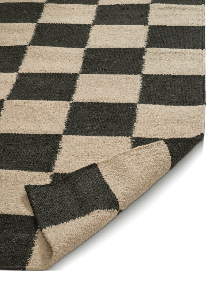 Squares tæppe, Black-natural, 300x400 cm Classic Collection
