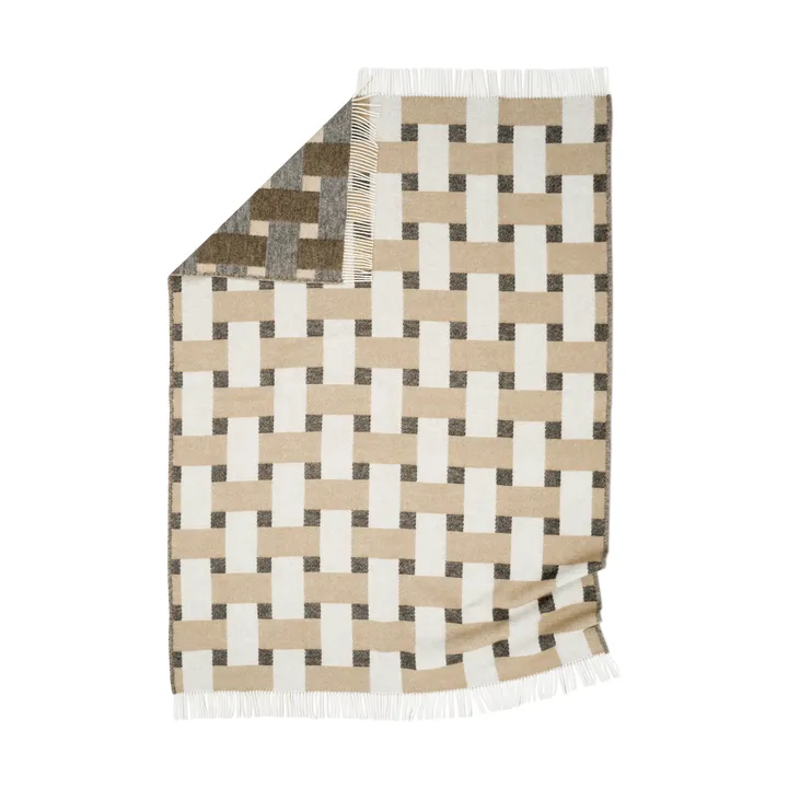 Weave plaid 130x180 cm - Beige - Classic Collection