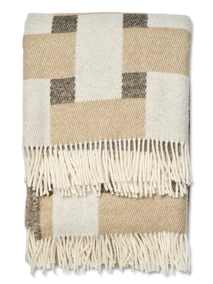 Weave plaid 130x180 cm - Beige - Classic Collection