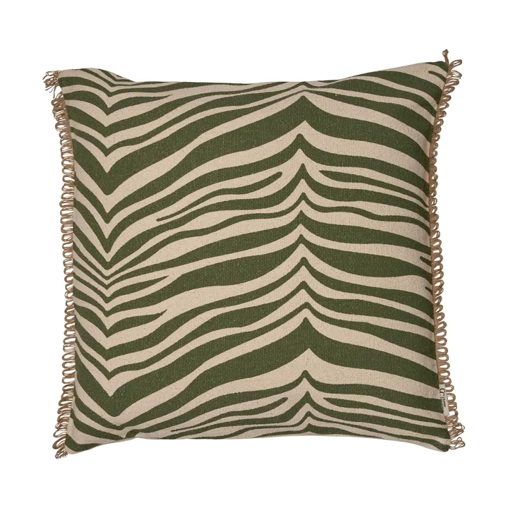 Zebra pude 50 x 50 cm - Grøn - Classic Collection