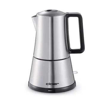 Cloer elektrisk espressobrygger - Silver, 6 kopper - Cloer