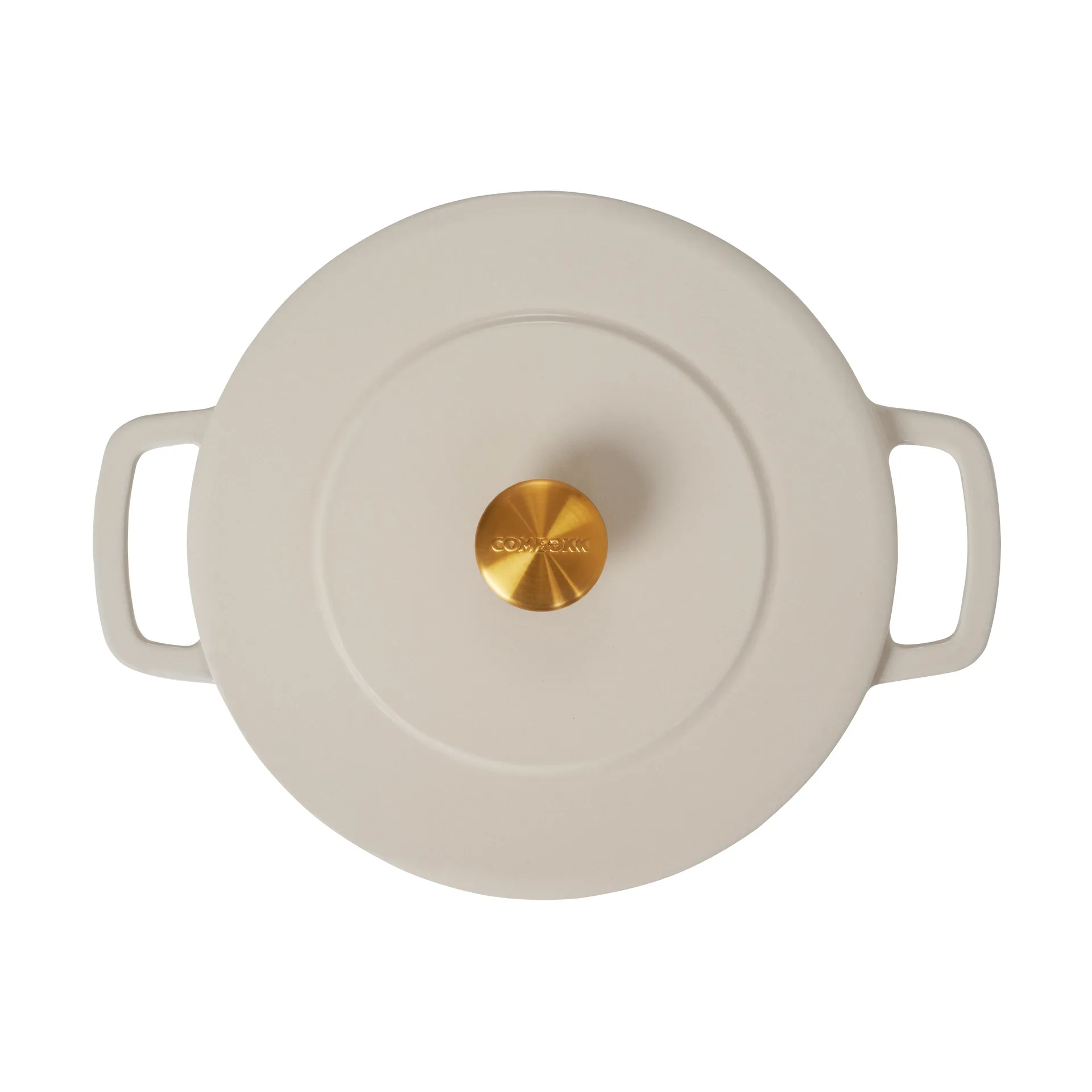 Combekk Enameled støbejernsgryde Ø24 cm, Sand-gold knob Combekk