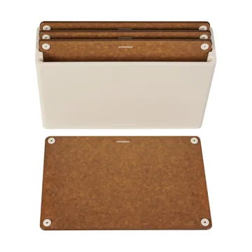 Combekk skærebræt 4-pak - Sand-brown - Combekk