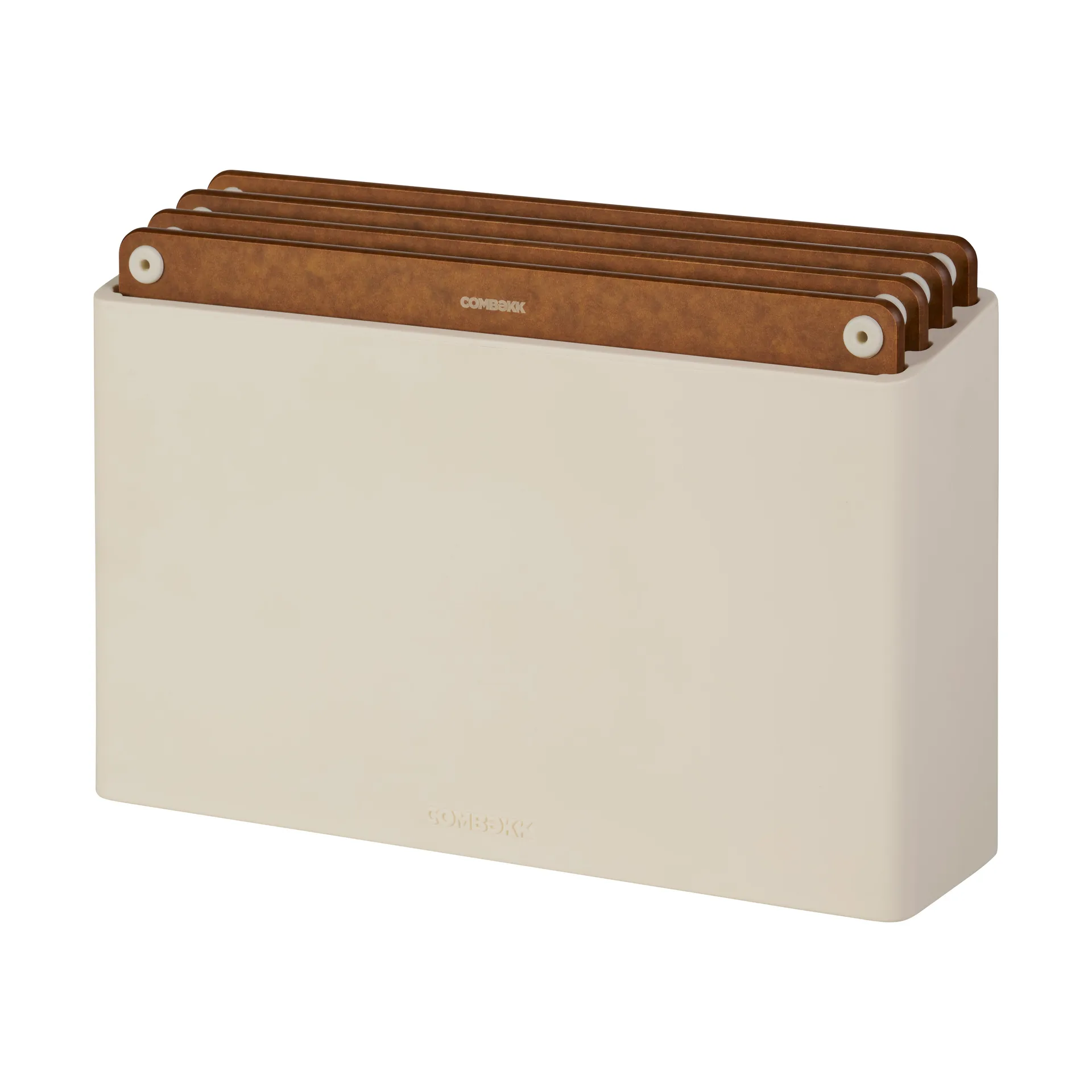Combekk skærebræt 4-pak, Sand-brown Combekk