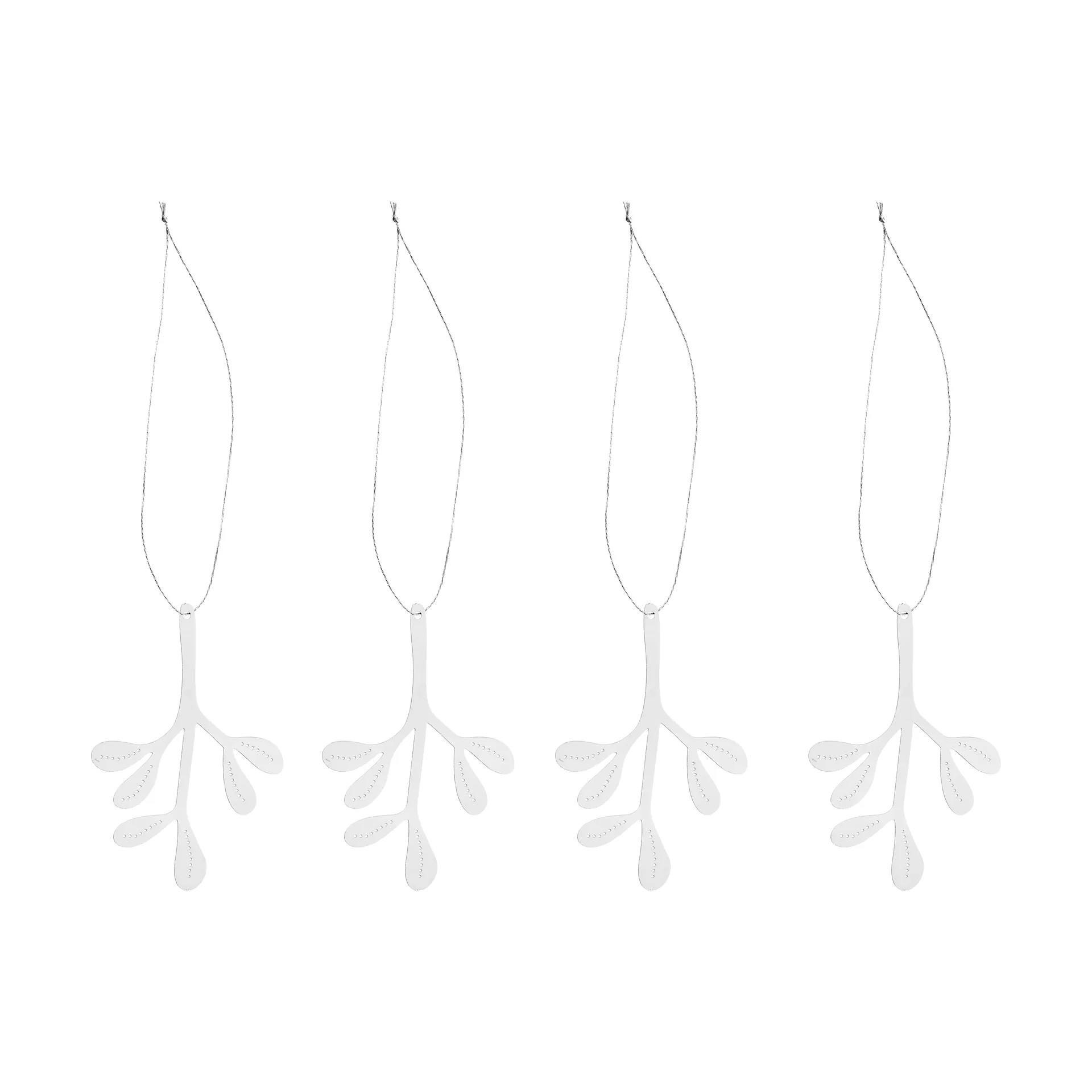 Cooee juleophæng stainless steel 4-pak, Mistletoe Cooee Design