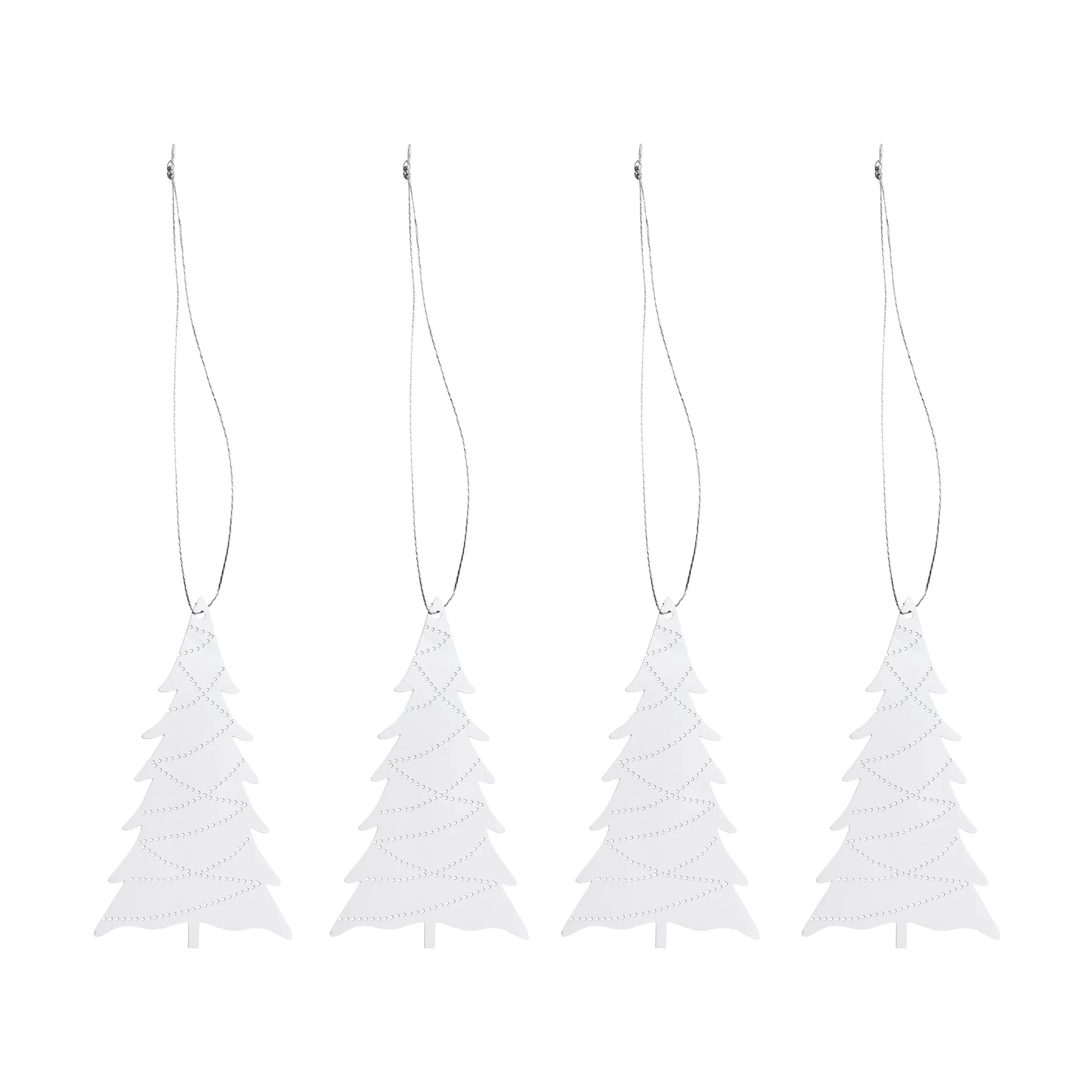Cooee juleophæng stainless steel 4-pak, Tree Cooee Design