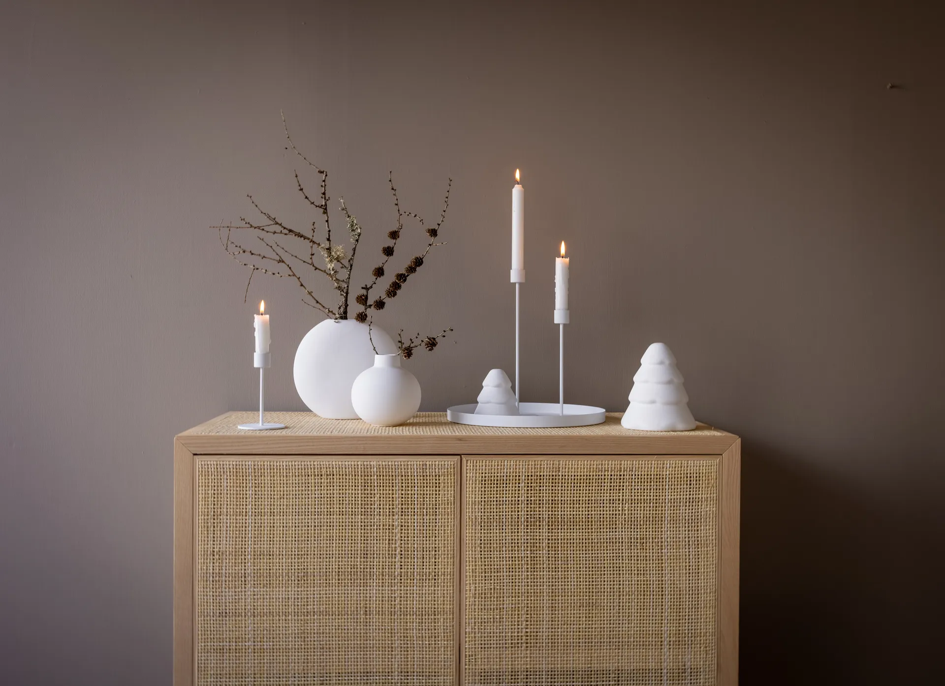 Cooee lysestage 13 cm, White Cooee Design