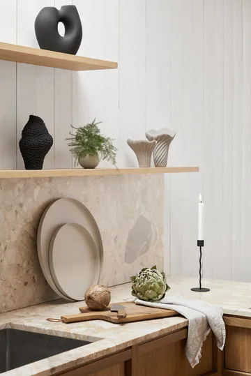 Curved lysestage 23 cm - Black - Cooee Design