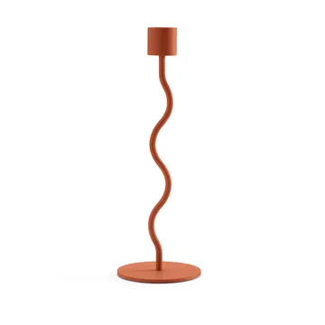 Curved lysestage 23 cm - Brick red - Cooee Design
