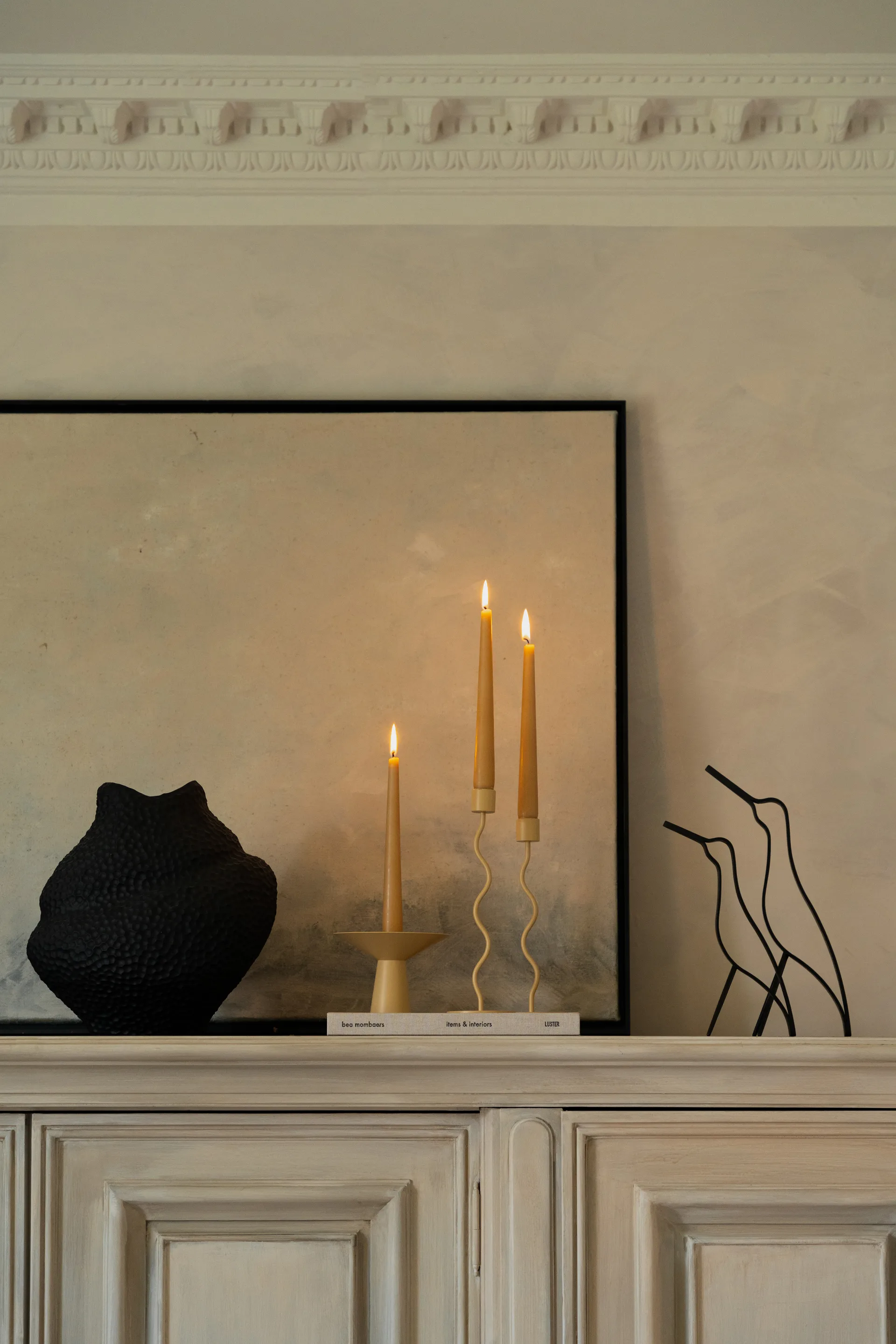 Curved lysestage 23 cm, Peanut Cooee Design