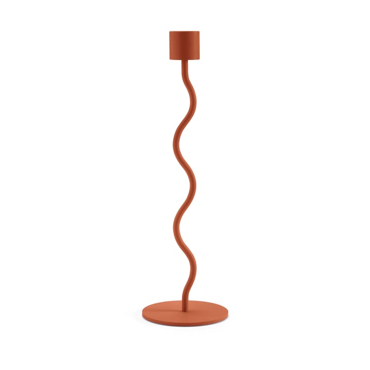 Curved lysestage 26 cm - Brick red - Cooee Design