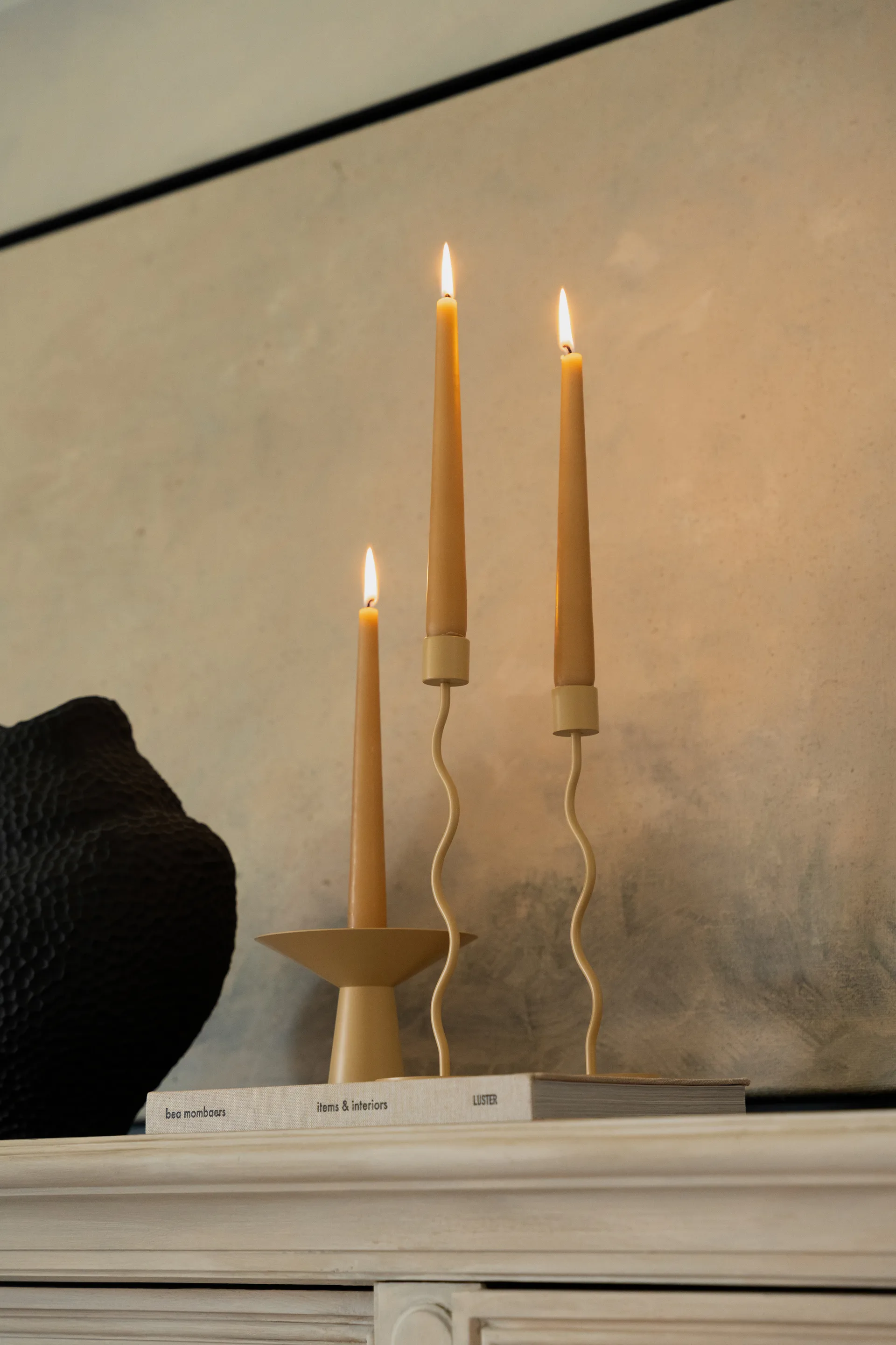 Curved lysestage 26 cm, Peanut Cooee Design