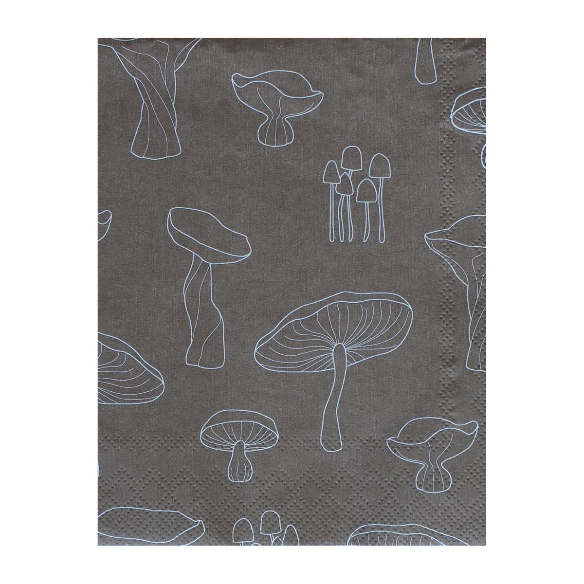 Cooee Design Fungi servietter 33×33 cm 20-pak Hazelnut/White