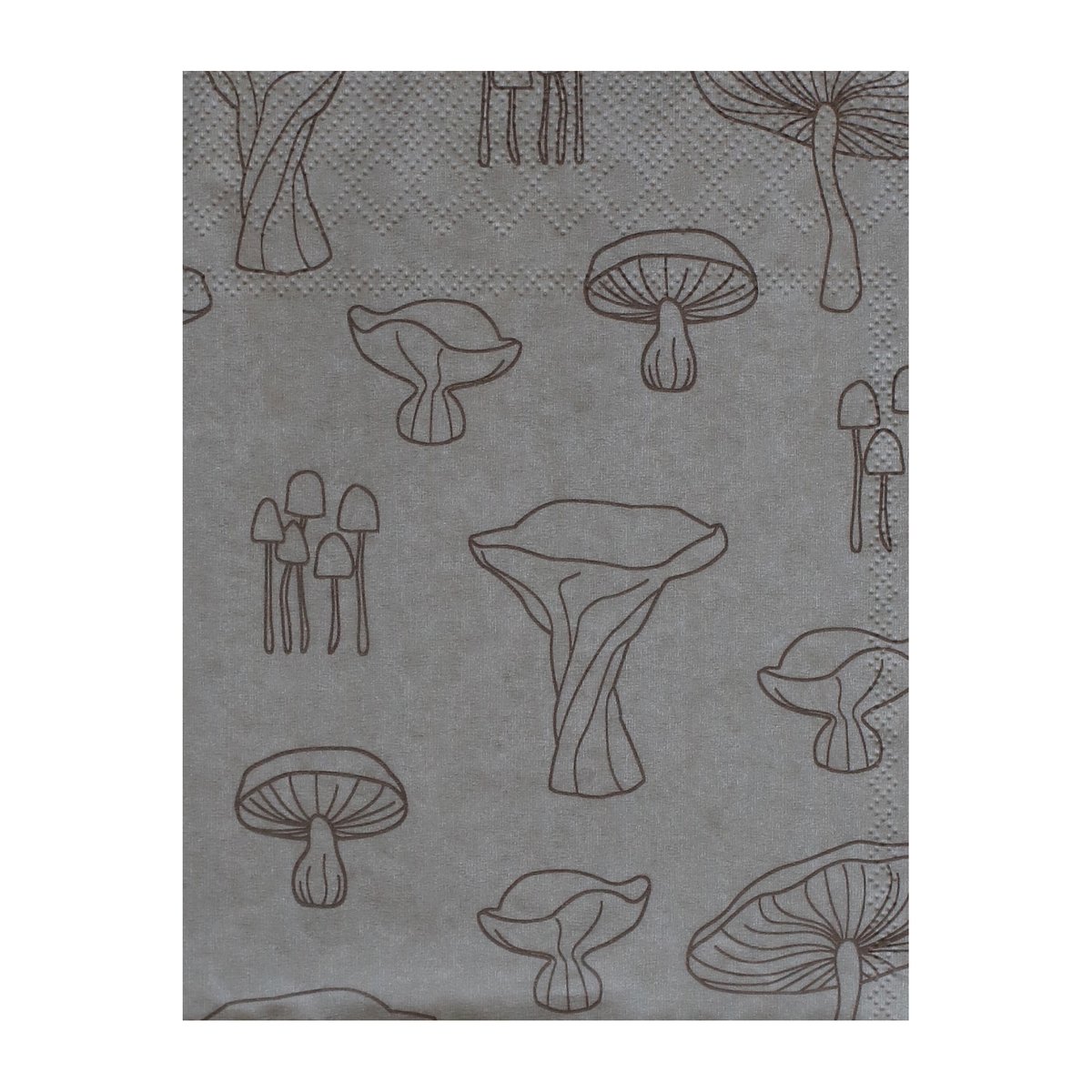 Cooee Design Fungi servietter 33×33 cm 20-pak Sand/Hazelnut