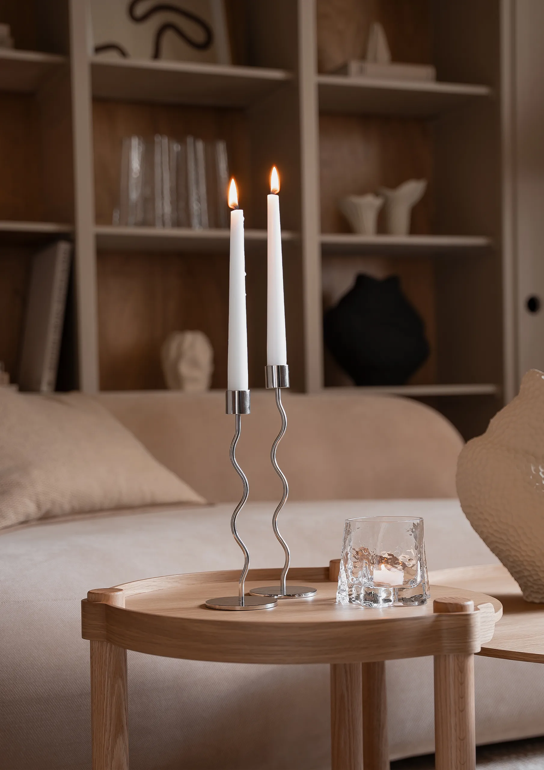 Gry fyrfadsstage Ø11 cm, Clear Cooee Design