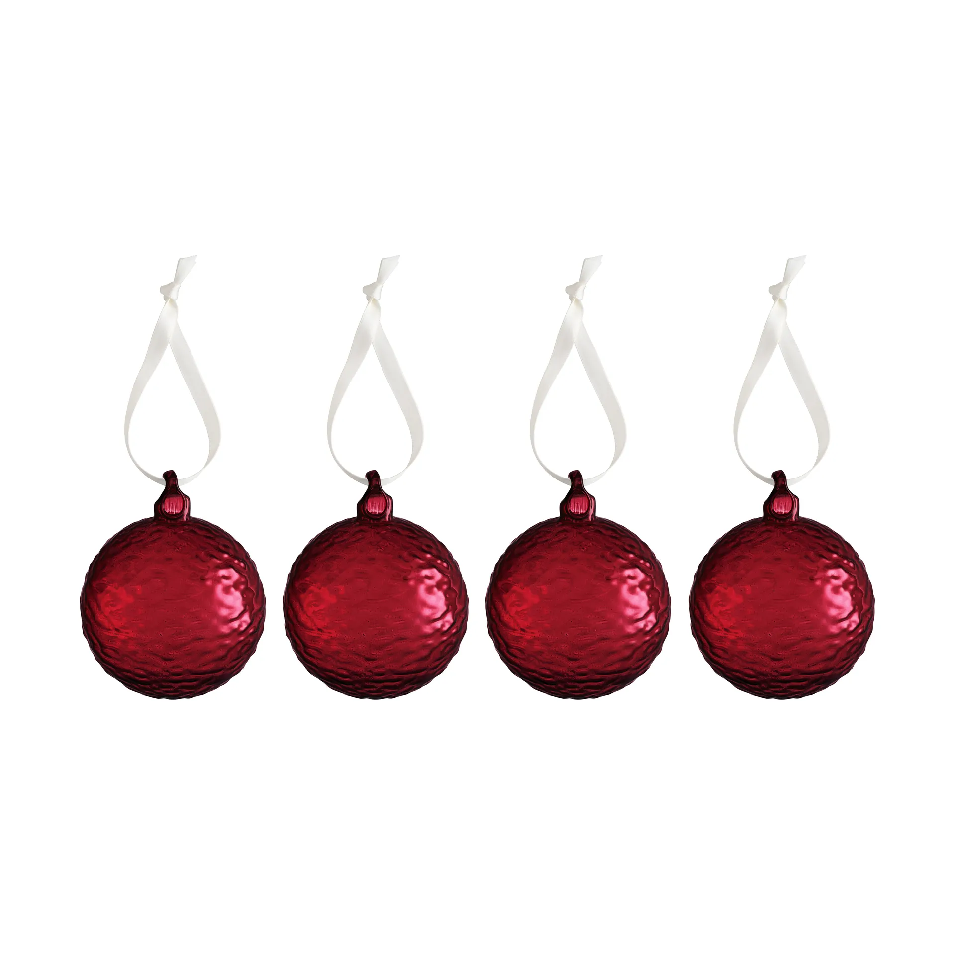 Gry Marble julekugle Ø5 cm, Deep red Cooee Design