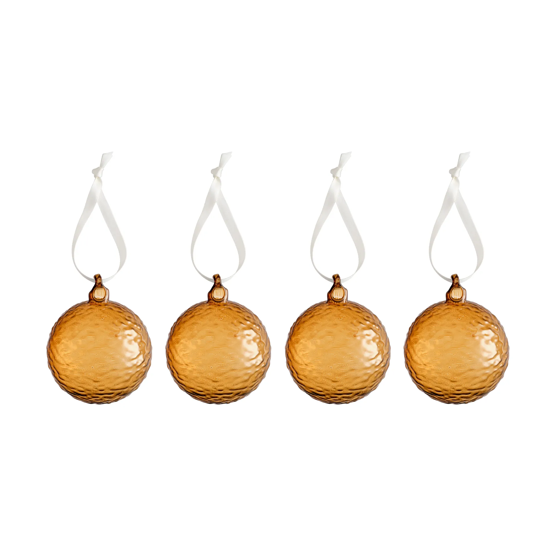 Gry Marble julekugle Ø8 cm, Cognac Cooee Design