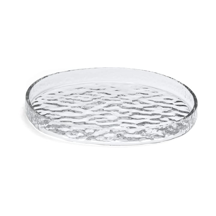 Gry platter dekorationsbakke Ø28 cm - Clear - Cooee Design