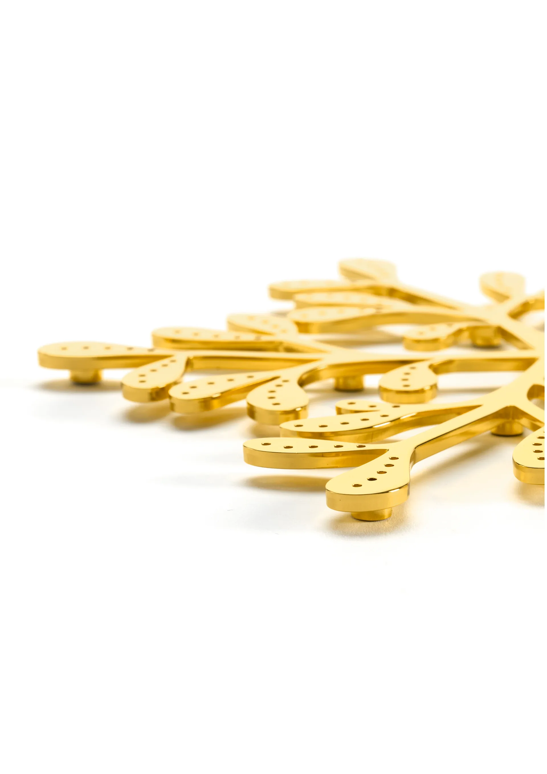 Mistel grydeunderlag Ø20 cm, Messing Cooee Design