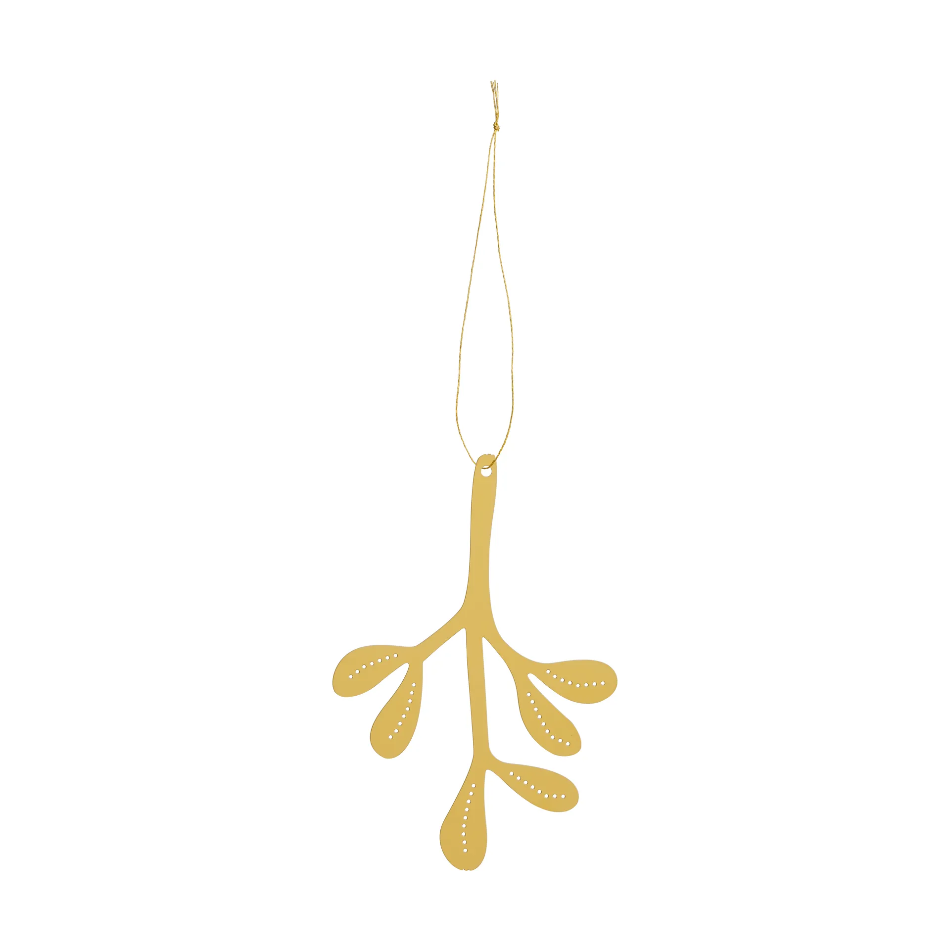 Mistletoe juleophæng 2-pak, Messing, 12 cm Cooee Design
