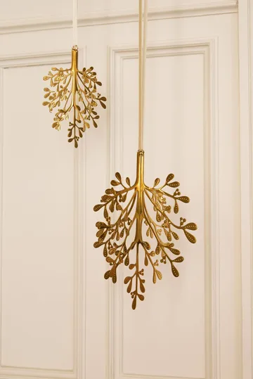 Mistletoe juleophæng 2-pak - Messing, 29 cm - Cooee Design